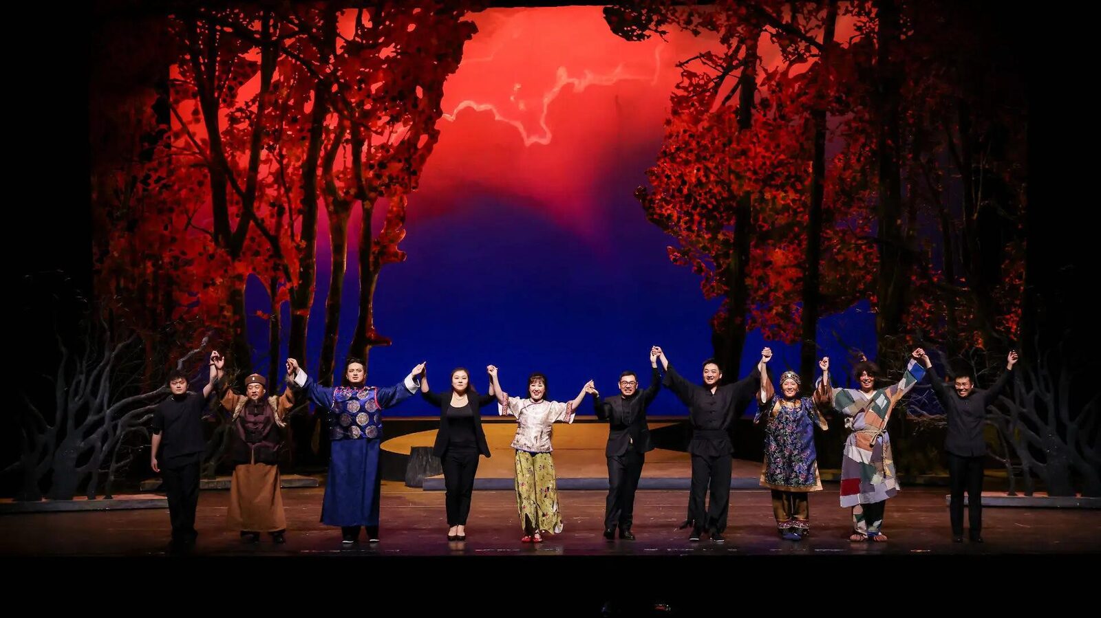 The Savage Land — full ensemble curtain call on stage